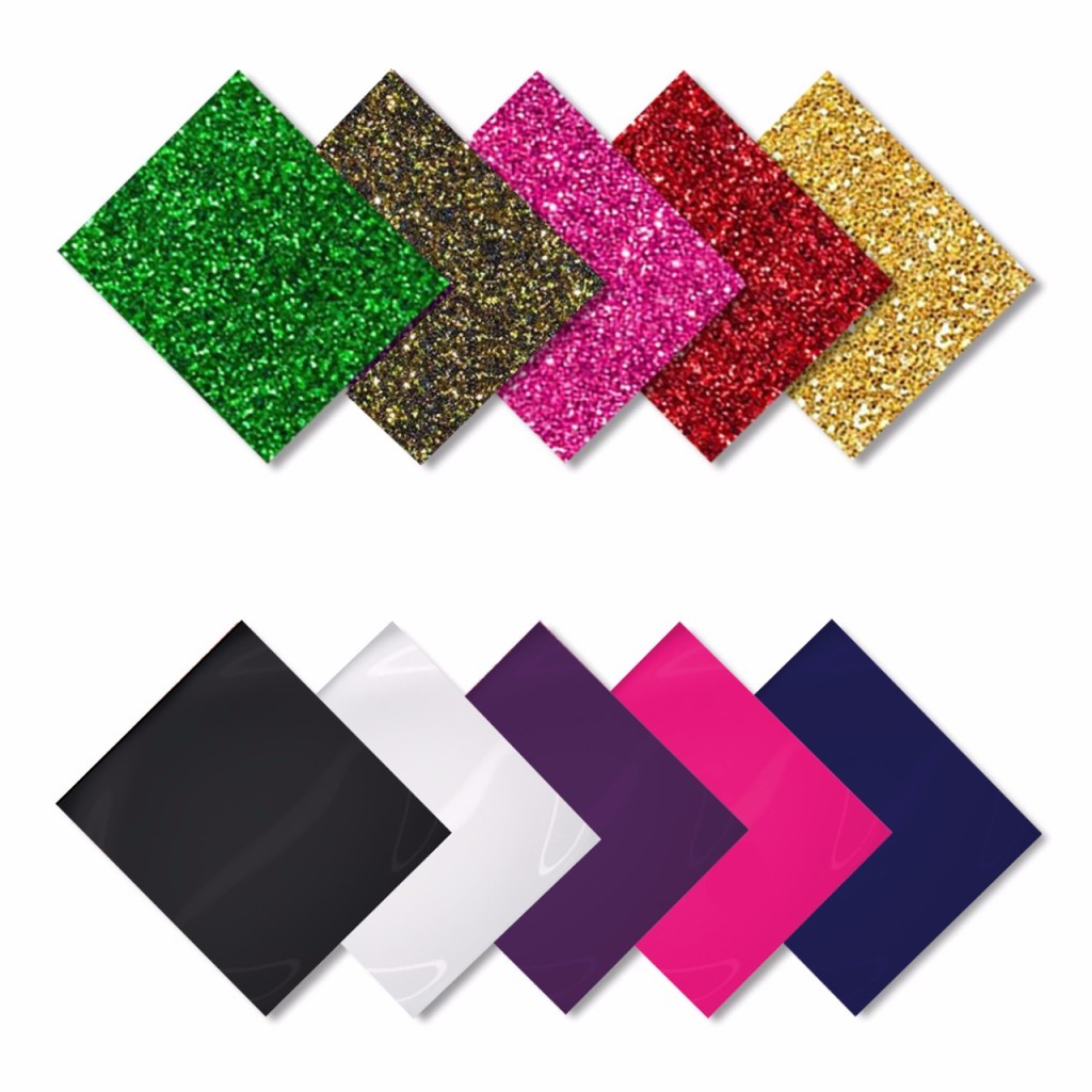 MiPremium PU Heat Transfer Vinyl Iron On Vinyl Starter Pack, Assorted